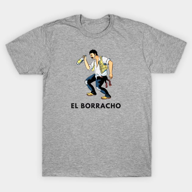 El Borracho Tshirt Mexican Loteria Icon T-Shirt by TEXICAN